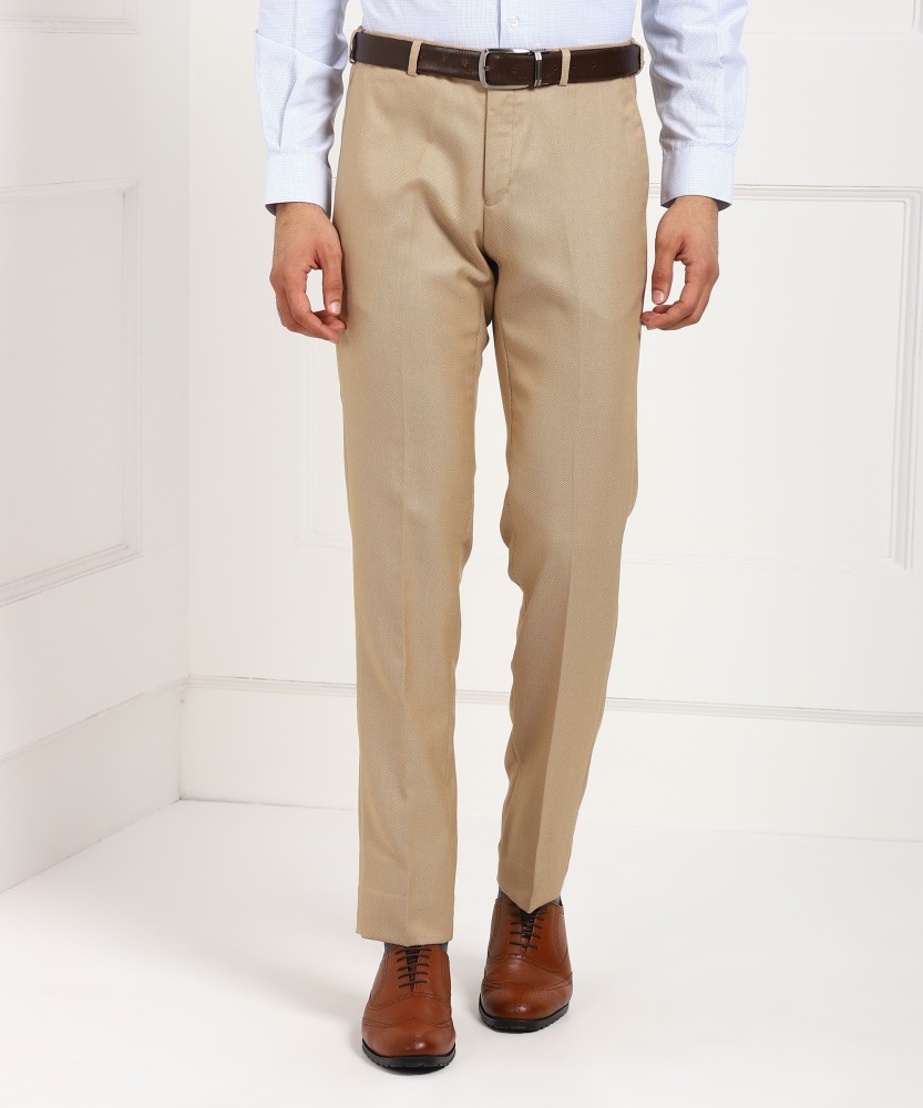 John Players Slim Fit Men Beige Trouser  MensBoyGroomsOnlineSeasonswaycomIndia  Cheap Rates ApparelFree  ShippingCash on Delivery