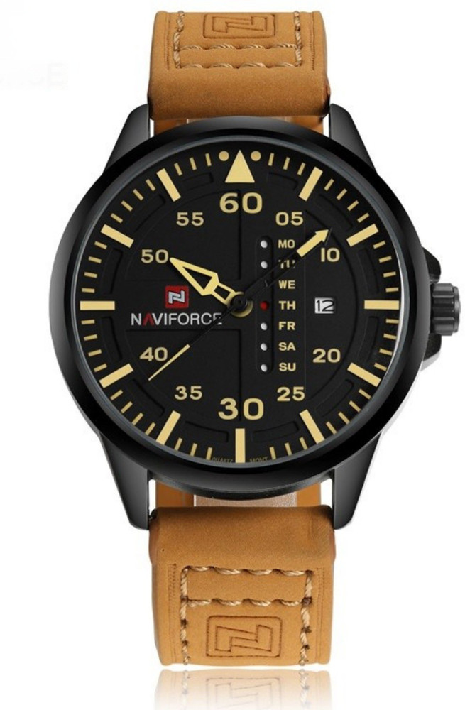NAVIFORCE 9074 Genuine Leather Japanese Quartz Waterproof Wristwatch Analog Watch For Men Buy NAVIFORCE 9074 Genuine Leather Japanese Quartz Waterproof Wristwatch Analog Watch For Men 9074 Online at B...