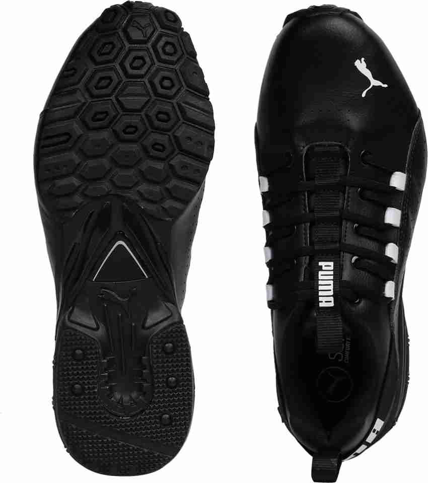 Puma men's hexa dot sales idp white black running shoes