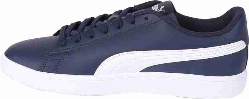 Puma smash v2 peacoat on sale white