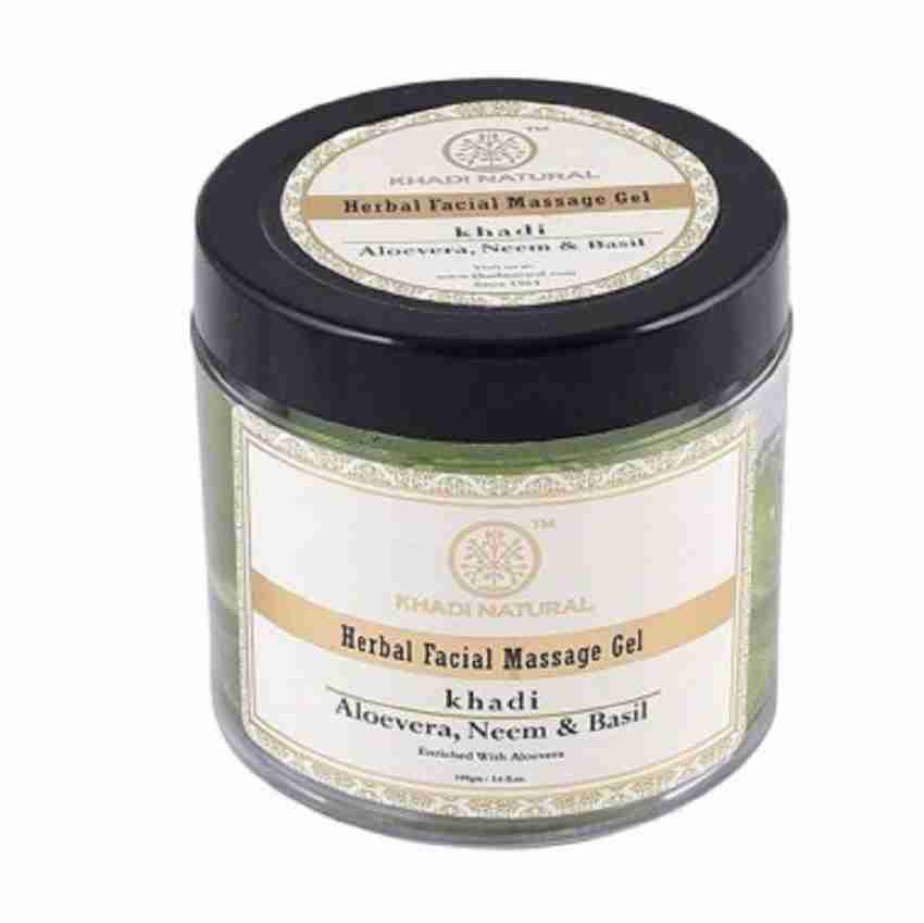 Khadi pure herbal aloevera neem deals & basil facial massage gel