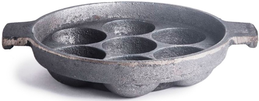 Bharath Agencies Cast Iron Appam Patra Paniarakkal 7 L capacity 22 cm  diameter Price in India - Buy Bharath Agencies Cast Iron Appam Patra  Paniarakkal 7 L capacity 22 cm diameter online at