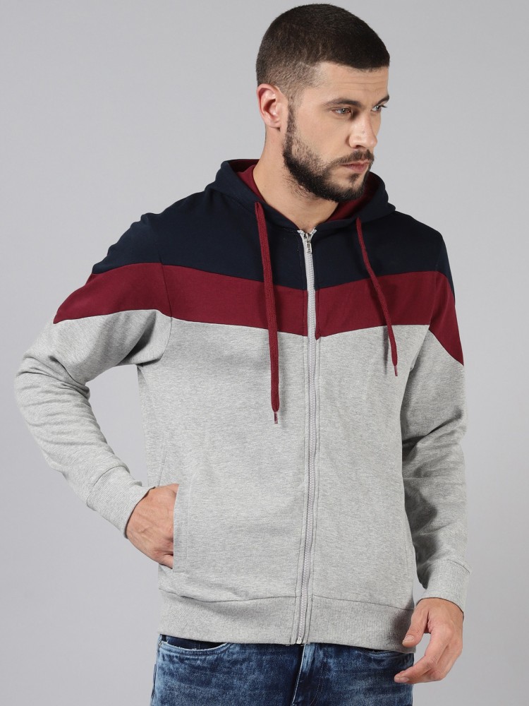 RODID Full Sleeve Color Block Men Sweatshirt Buy RODID Full