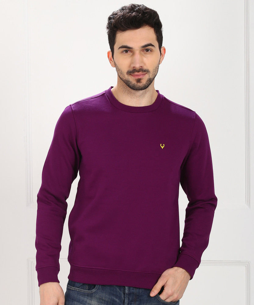 Allen Solly Full Sleeve Solid Men Sweatshirt - Buy Allen Solly Full Sleeve  Solid Men Sweatshirt Online at Best Prices in India | Flipkart.com