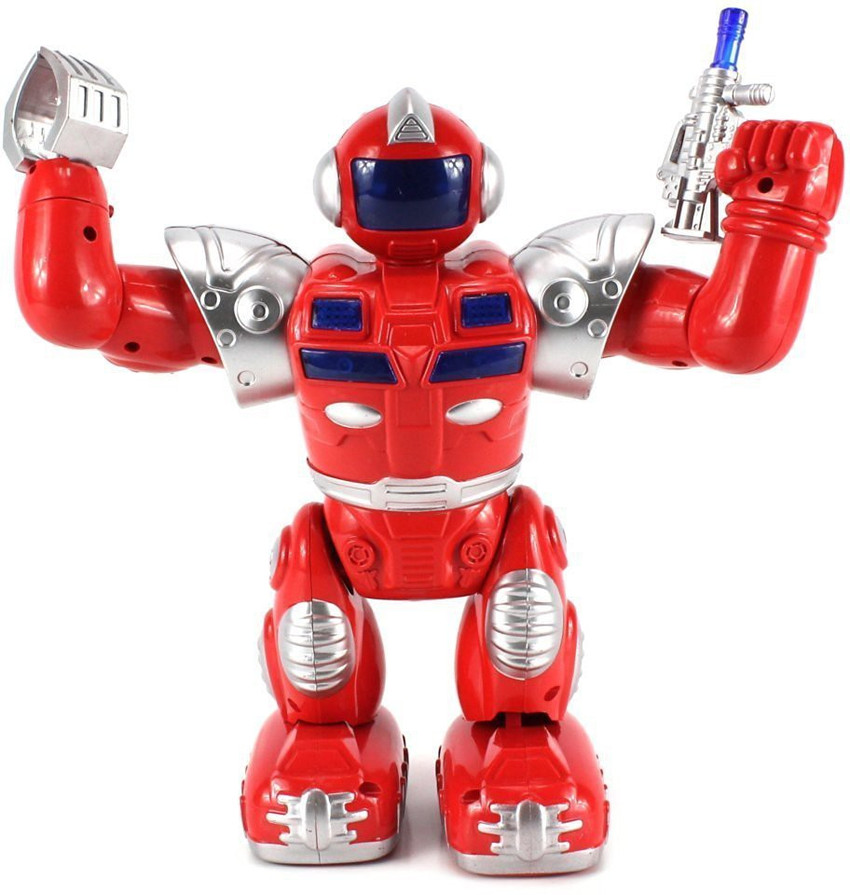 Walking robot toy top