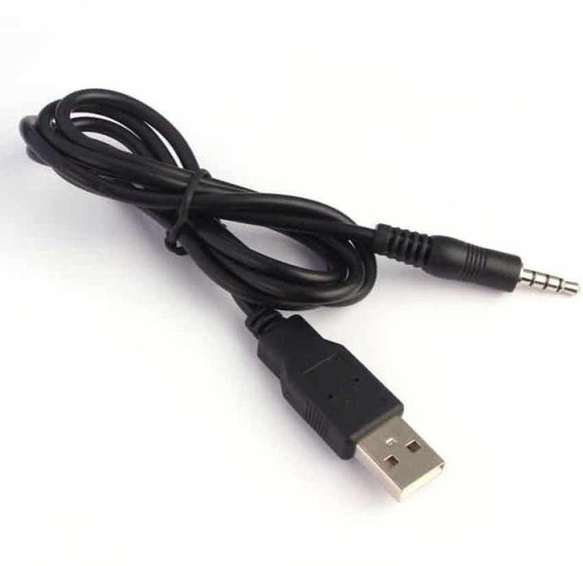 Aux cord plug in for outlet car