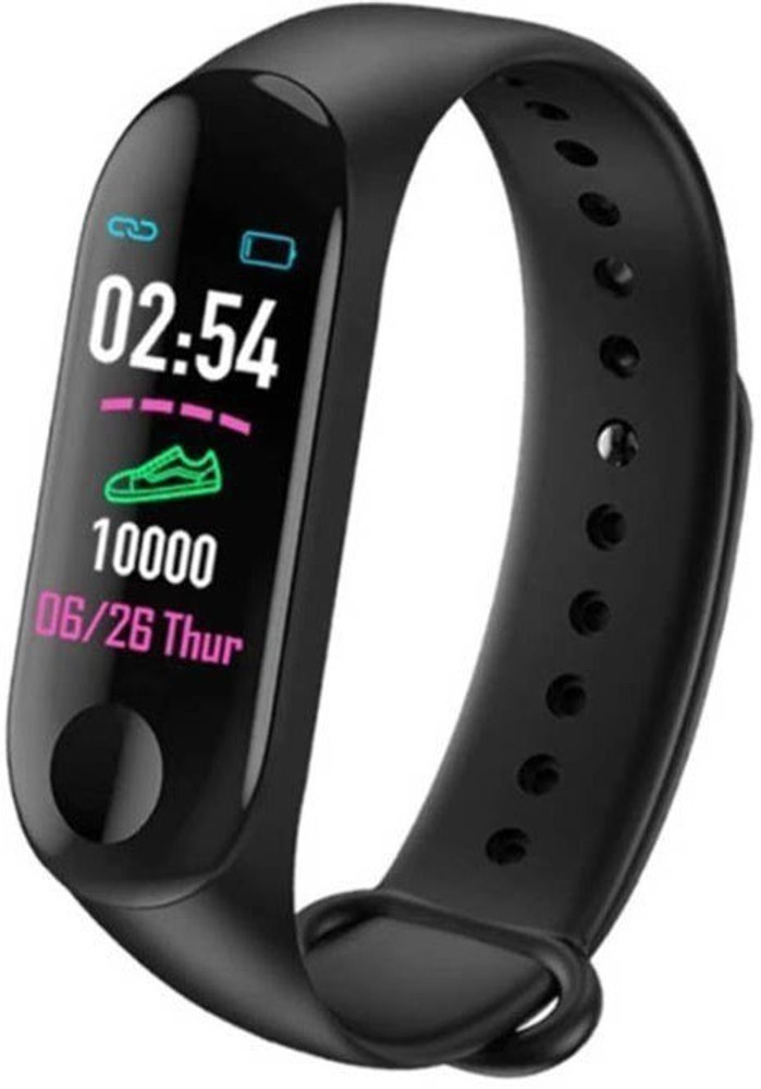 LIFEMUSIC Sensor Fitness Band M3 Smart Black Wristband Fitness Band Buy LIFEMUSIC Sensor Fitness Band M3 Smart Black Wristband Fitness Band Online at Best Prices in India Exercise Sports Workout