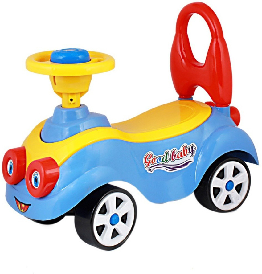 Baby push shop along car