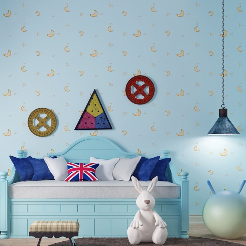 Wollzo Blue Sky Kids Self Adhesive Wallpaper 45 x 500cm Multicolour   Amazonin Home Improvement