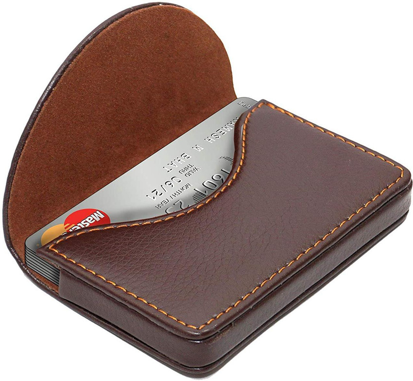 Leather pocket business card holder outlet