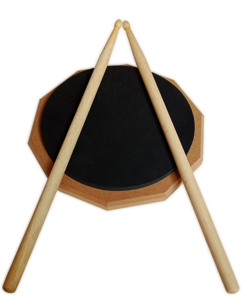 HIMANSHU MUSICALS Double Sided Drum Practice Pad Price in India