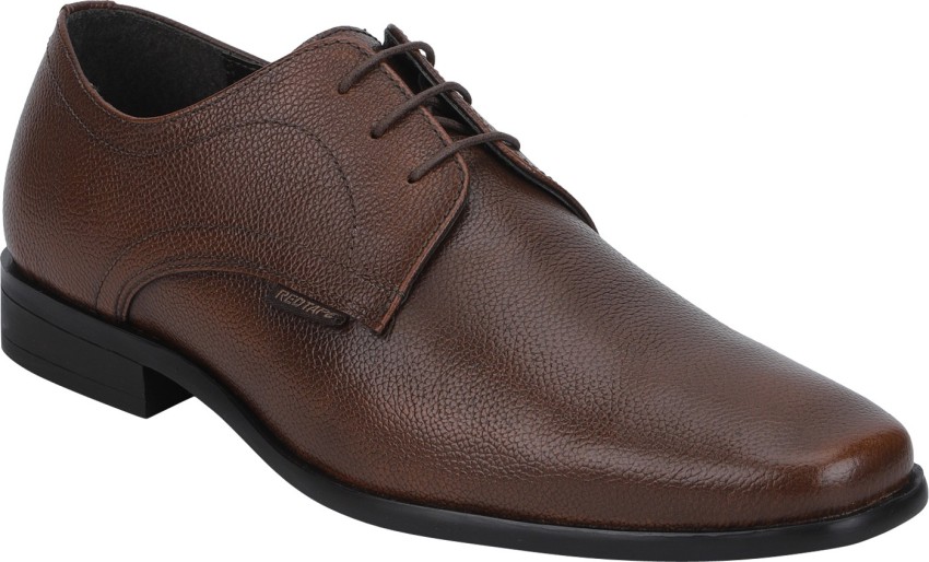 Red tape dark tan best sale derby shoes