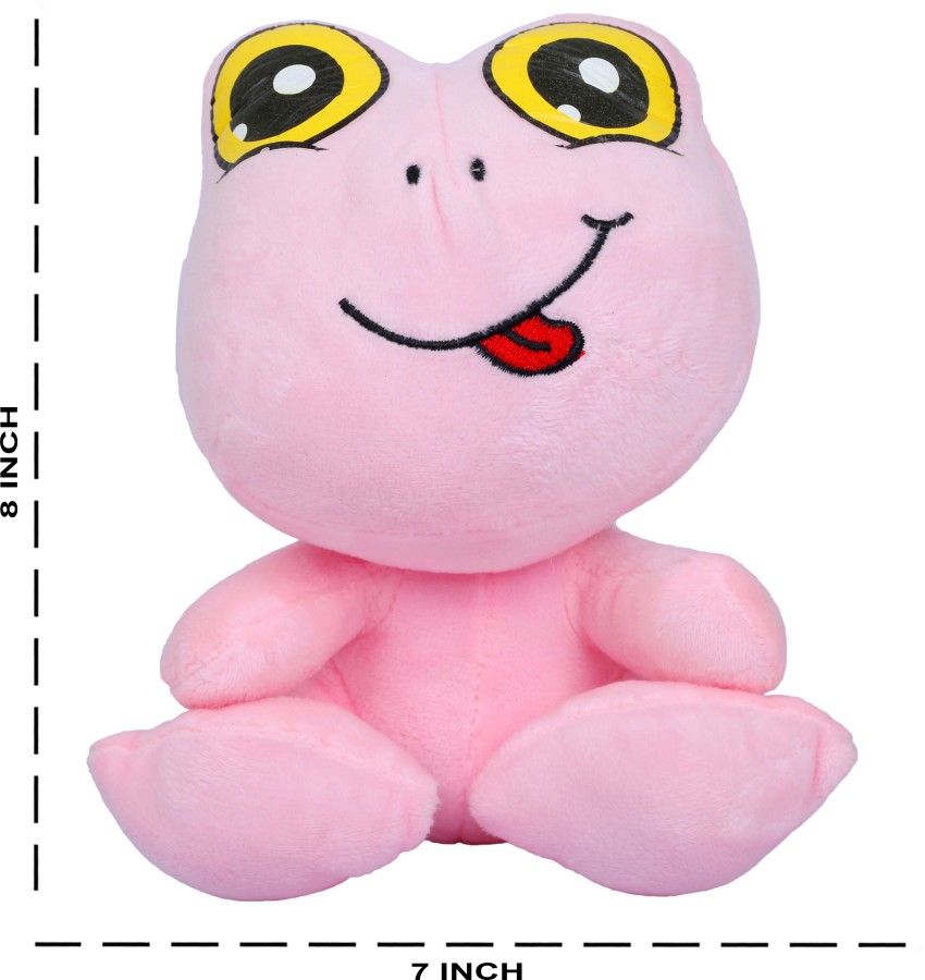 Playzone Cute Plush Frog Stuff toy - 8 inch - Cute Plush Frog