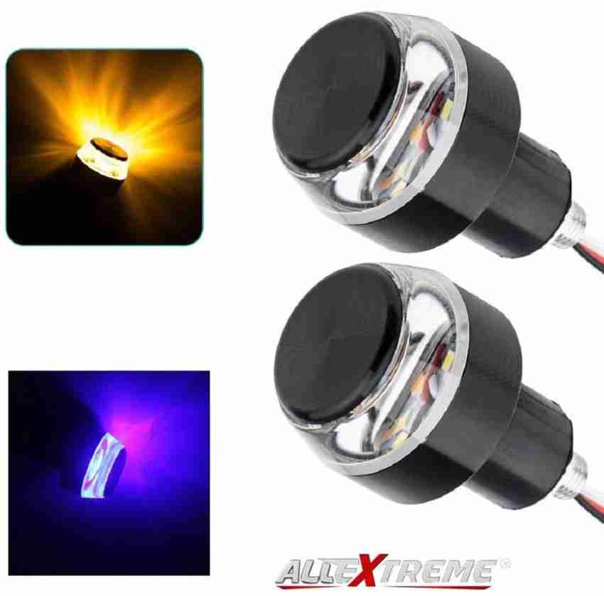 ALLEXTREME Motorcycle Handlebar Turn Signal LED Light Indicator
