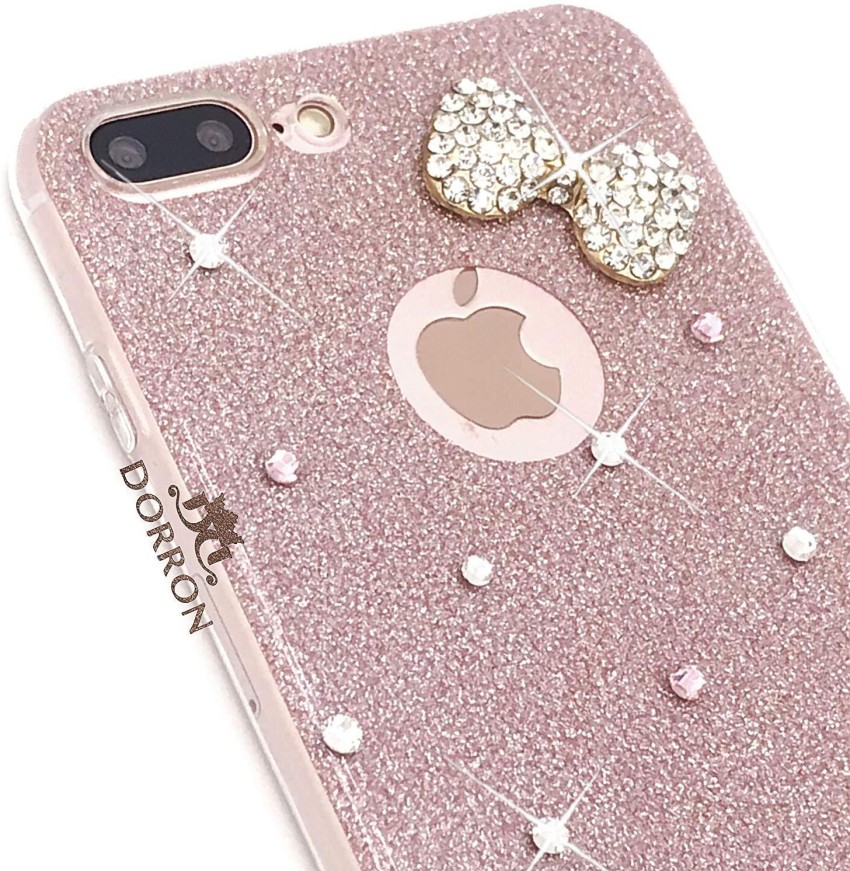 DORRON Back Cover for iPhone 7 Plus / 7Plus Stylish Dancing Girls Designer  Glitter Bling Soft Fancy Case (Rose Gold) - DORRON 