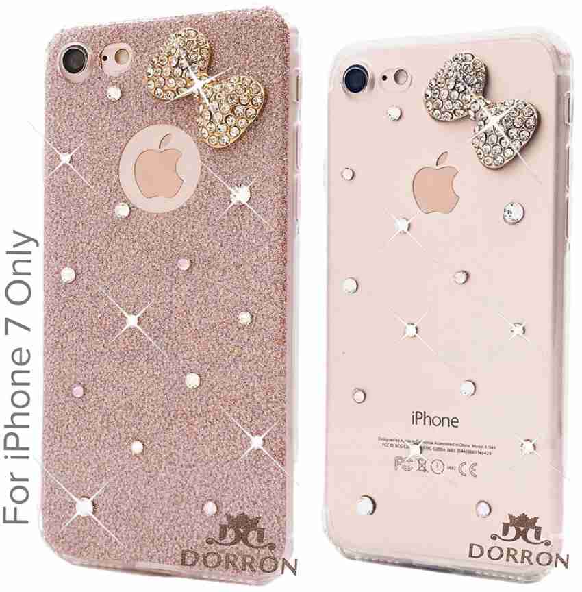 DORRON Back Cover for iPhone 7 Plus / 7Plus Stylish Dancing Girls Designer  Glitter Bling Soft Fancy Case (Rose Gold) - DORRON 