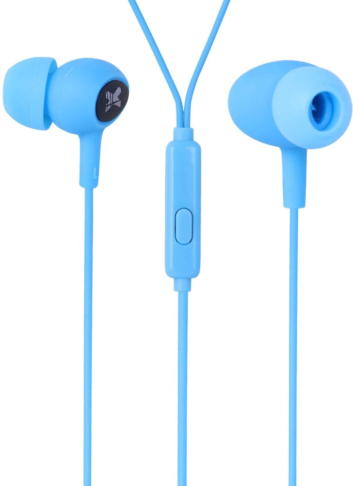 IGATS Earphone Headphone with Microphone Sky Blue Wired Headset