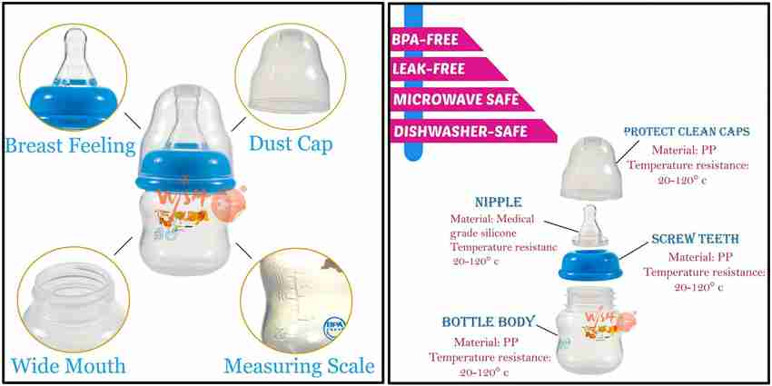 Small size outlet feeding bottle