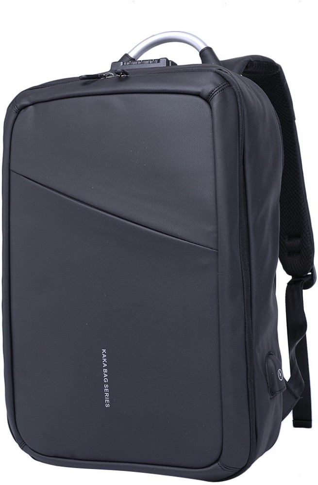 KAKA Travel Luggage Bags with USB Charging Anti theft Unisex Business Backpack for 15.6 Laptop Backpack Black Price in India Flipkart