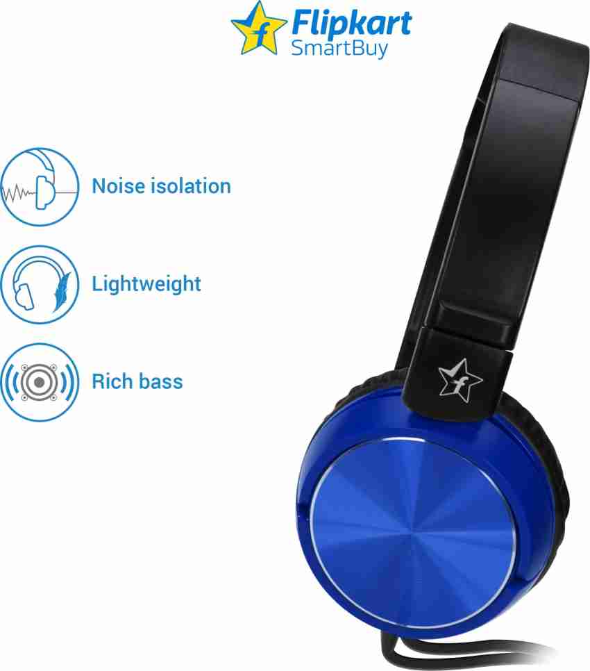 Flipkart SmartBuy Foldable Headphones Blue Price in India Buy