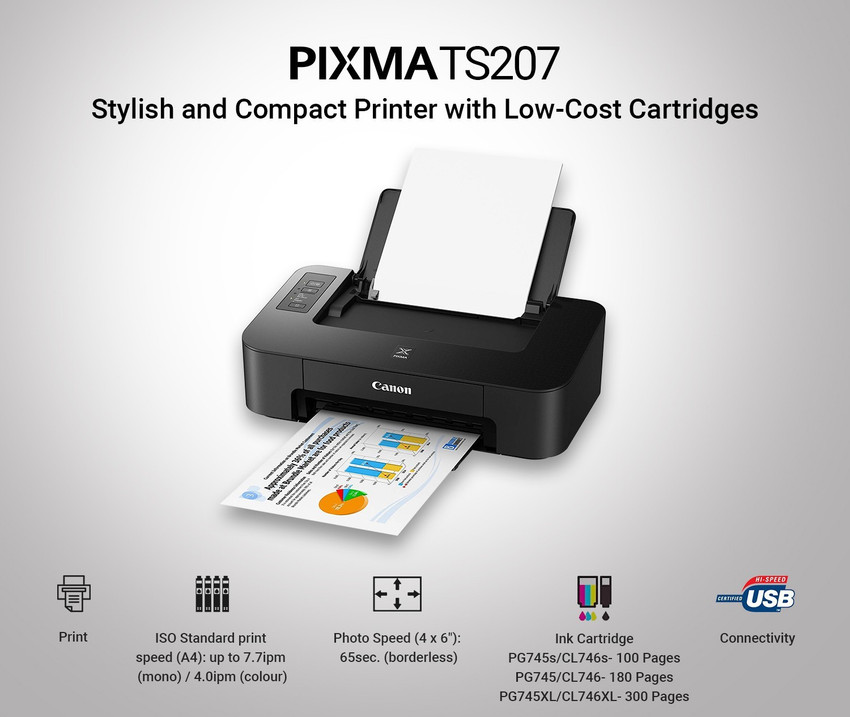 Canon best sale pixma ts207