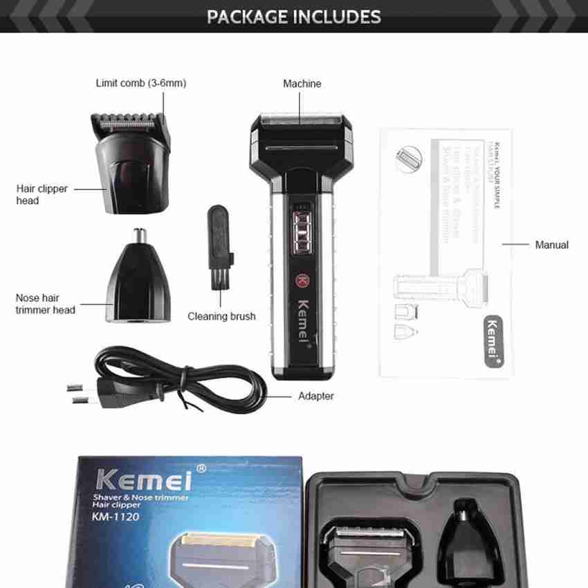 Kemei Kemei 1120 3 en 1 hombres pelo Pelo afeitadora Maquinillas