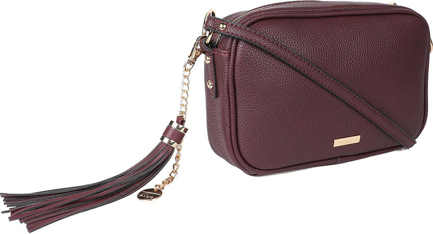 Aldo maroon bag best sale