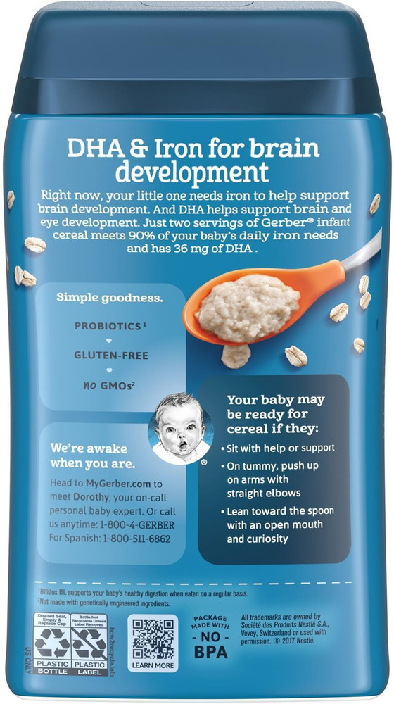 Dha and deals probiotic oatmeal