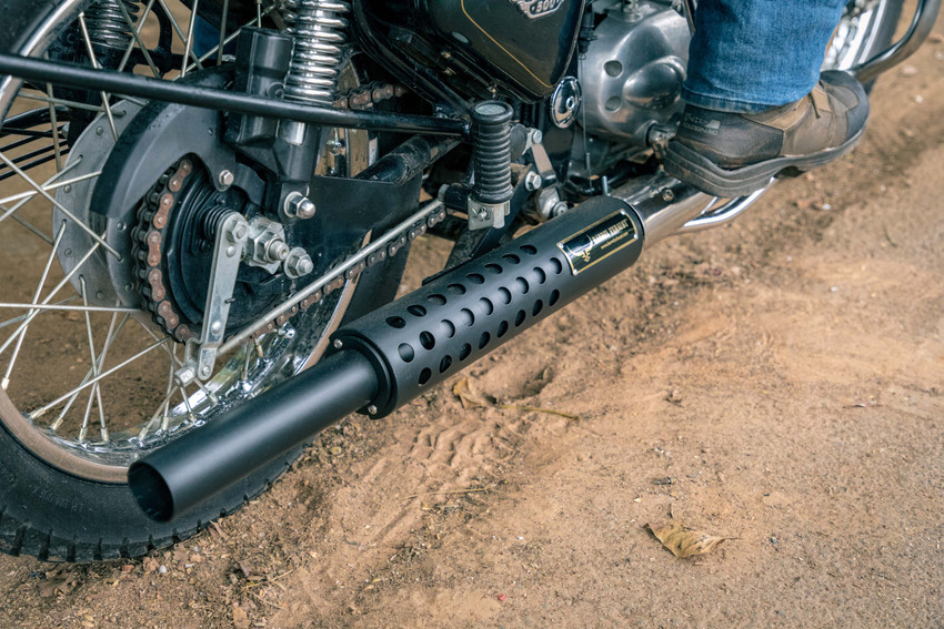 Barrel exhaust for royal enfield on sale
