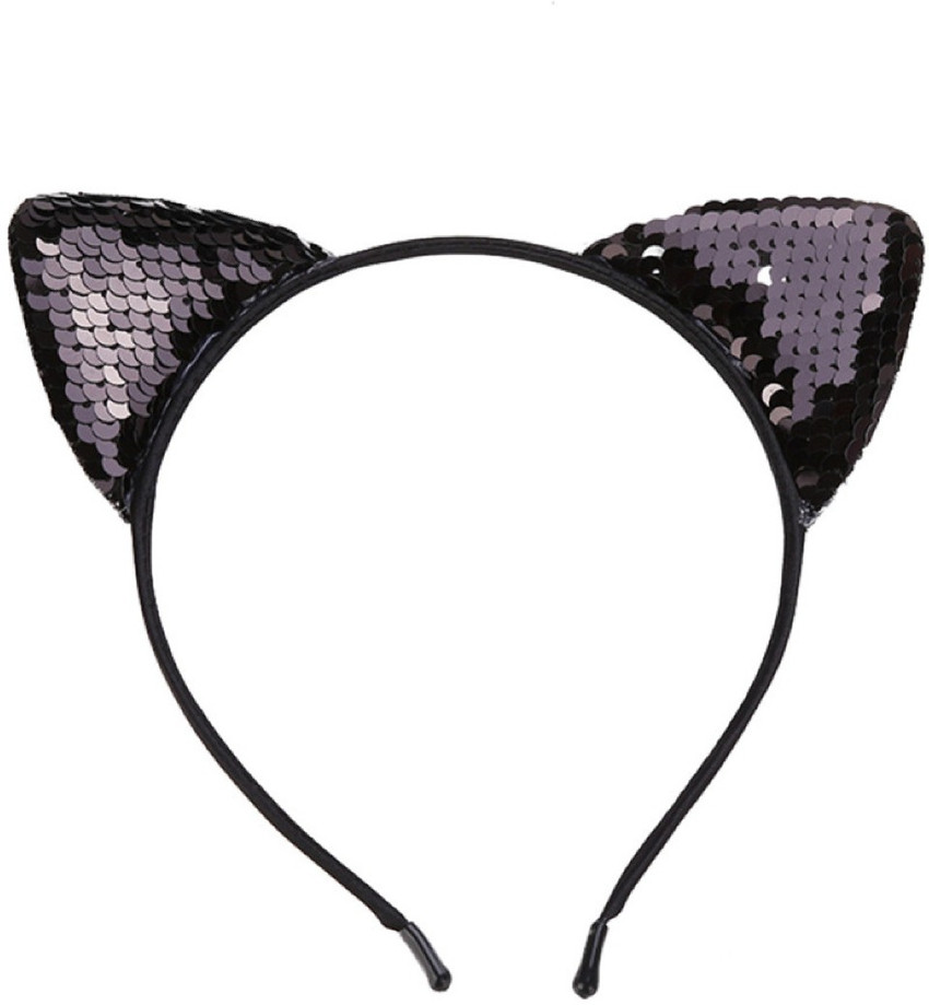 siddiva Black Cat Ear Hairband Headband For baby Girls Women