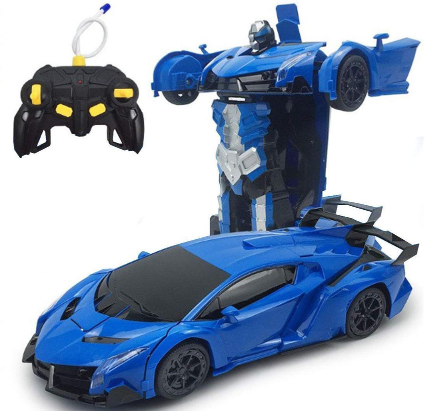 Powerpak 1 12 Scale Remote Controlled Lamborghini One Button Deformation Car R C Robot Car Transformers Toy For 6 Kids AF688 2 Blue 1 12 Scale Remote Controlled Lamborghini One Button Deformation Car ...