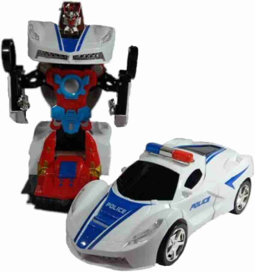 White police store car transformer
