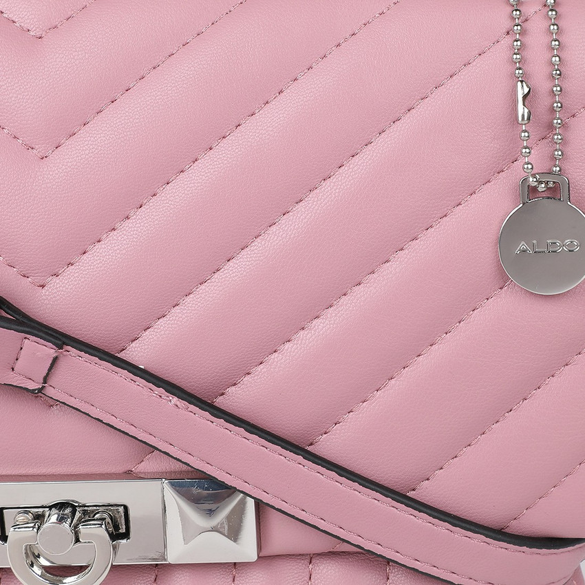 ALDO Pink Sling Bag Pink Polyester Crossbody Bag for Women Pink
