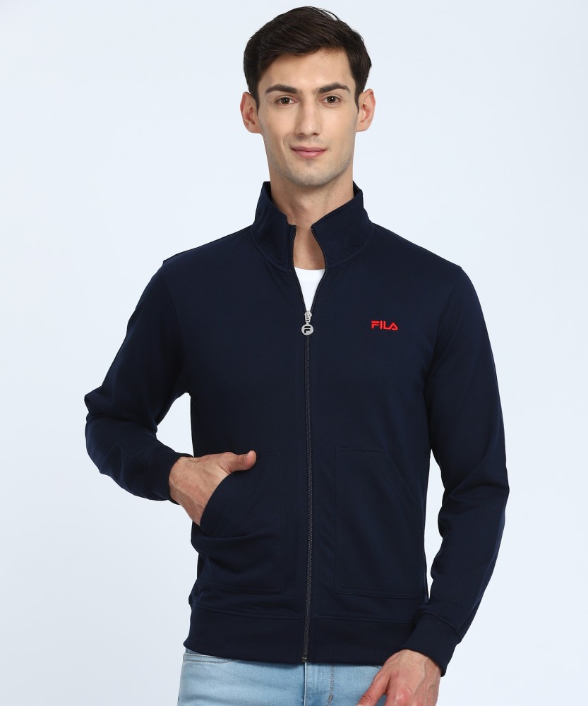 Fila full sleeve solid best sale men's sweatshirt