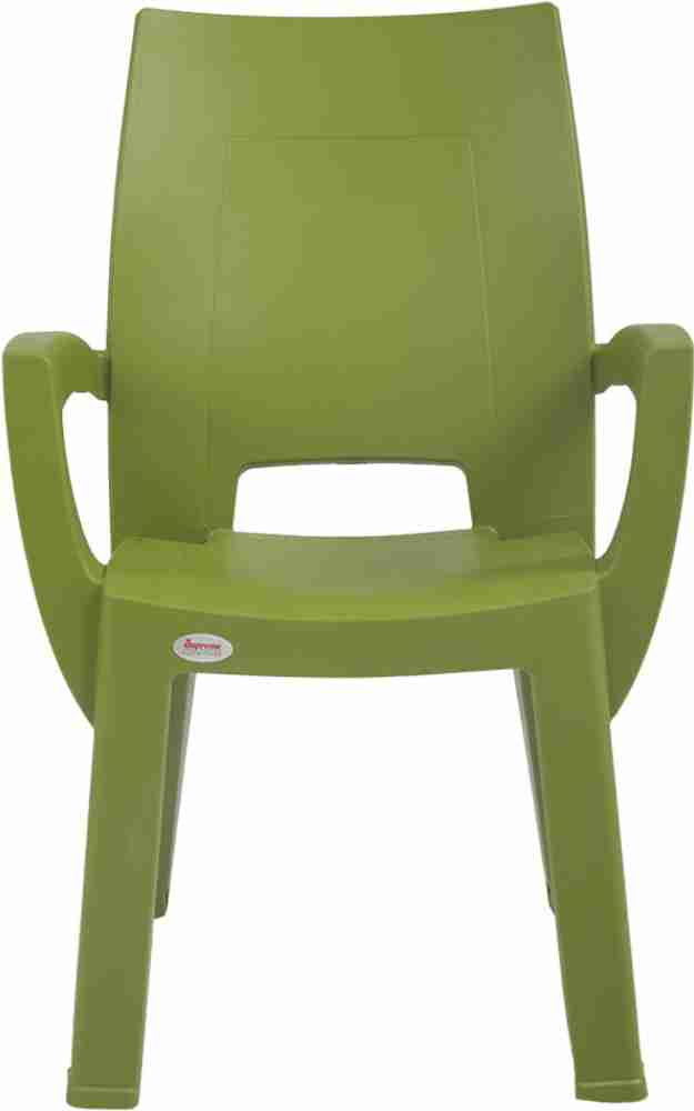 Supreme Villa Set of 4 Chairs Mehendi Green Plastic Cafeteria