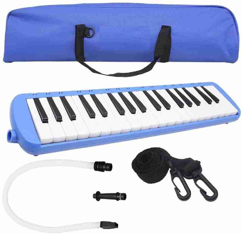 Techtest 37 Key Melodica Musical Instrument With Carry Bag Accessories For Kids Beginner Baby Harmonica Piano And Keyboard Music Lovers Two