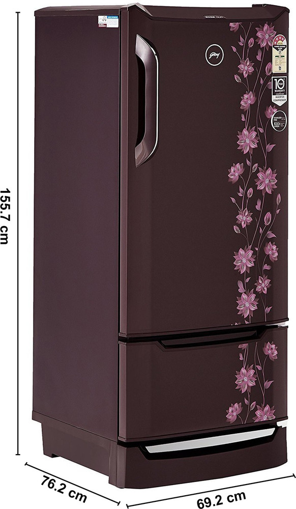 Godrej 225 L Direct Cool Single Door 4 Star Refrigerator with Base Drawer