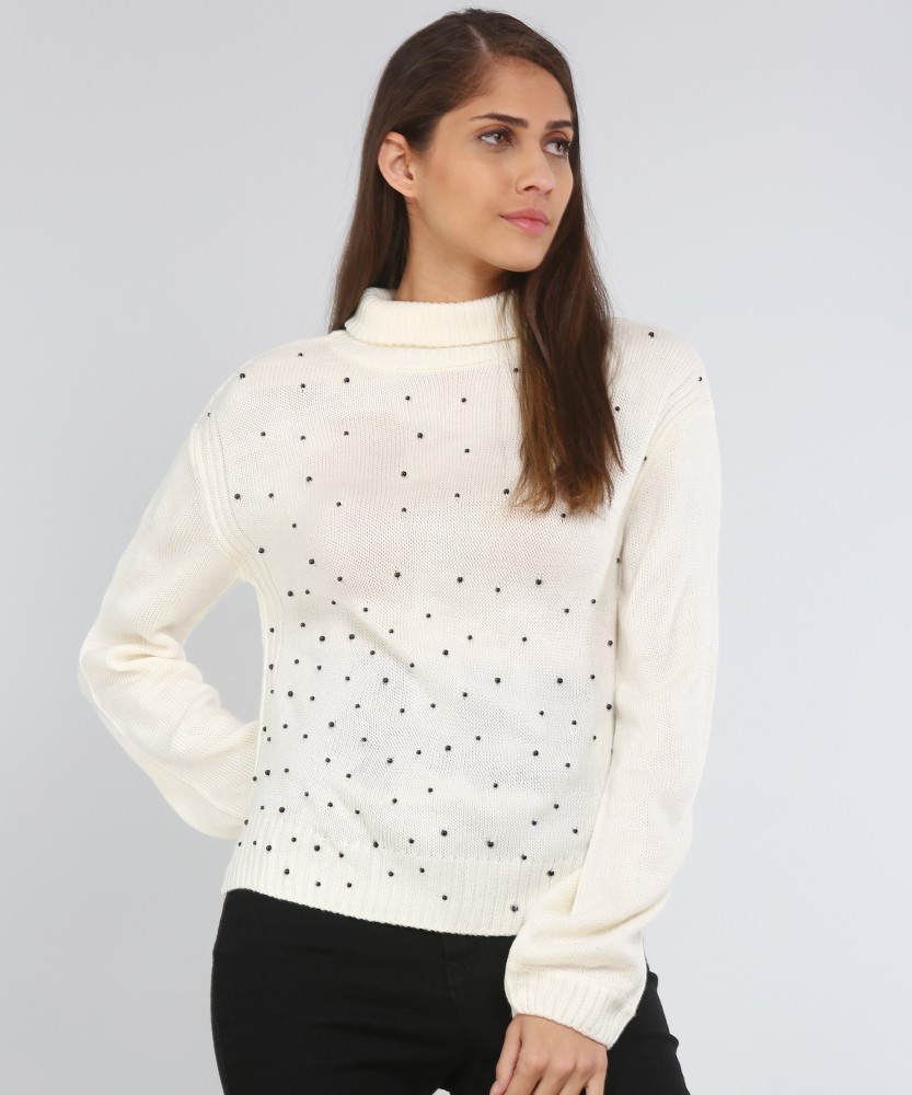 White sweater design sale