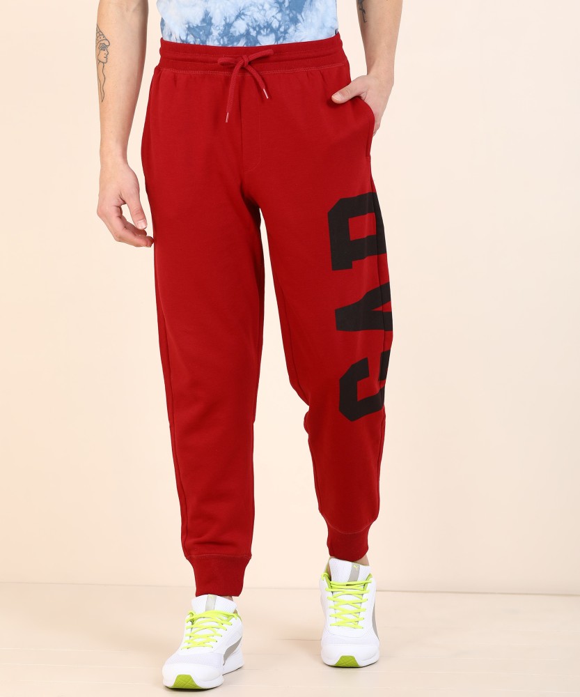 Buy GAP Printed Men Red Track Pants Online at Best Prices in India   Flipkartcom