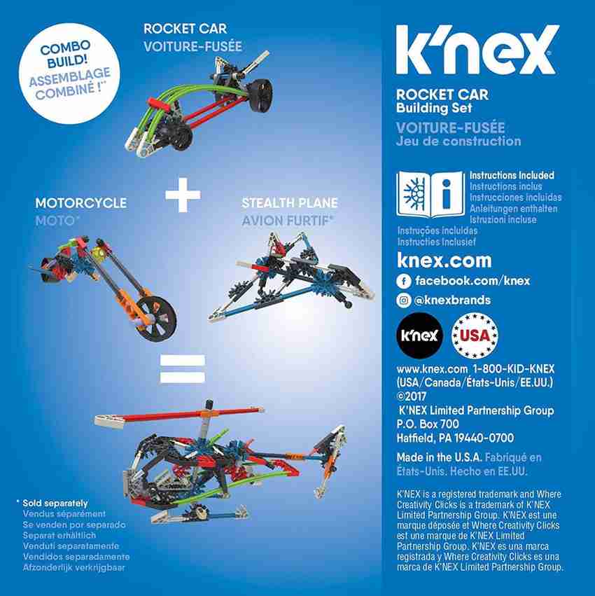 Knex Imagine Rocket Car Building Set Multi Color Imagine Rocket