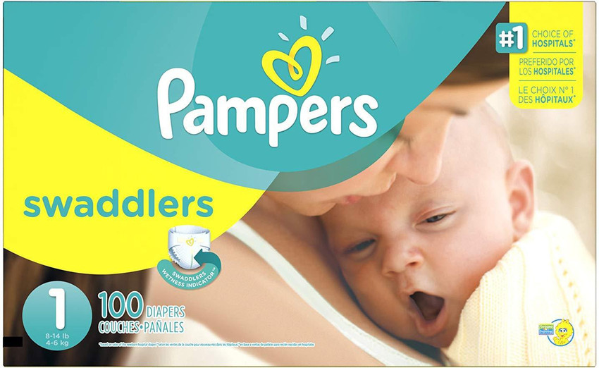 100 pampers swaddlers hotsell
