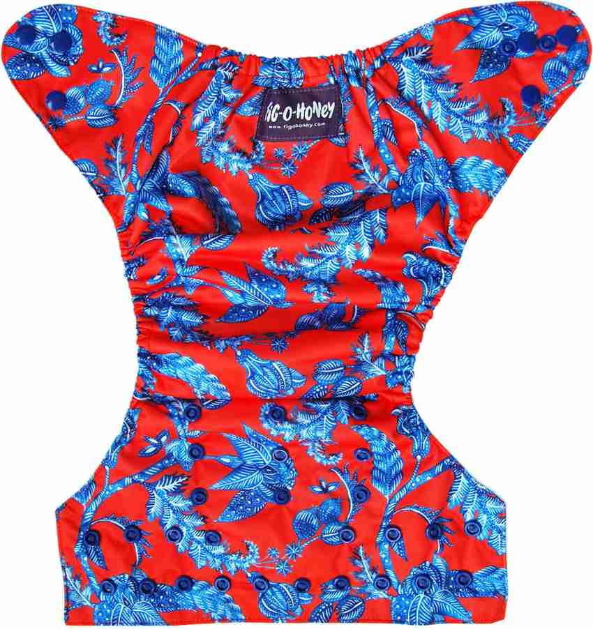 FigOHoney FIG O HONEY Cloth Diaper for Babies Indigo Blooms