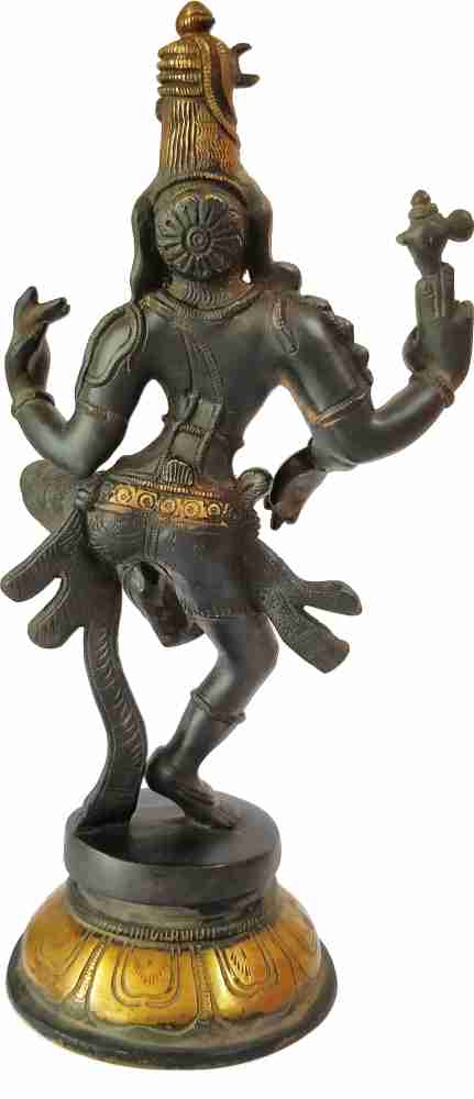 Brass Dancing Ardhanarishvara (Shiva Shakthi), Hindu Brass Statues