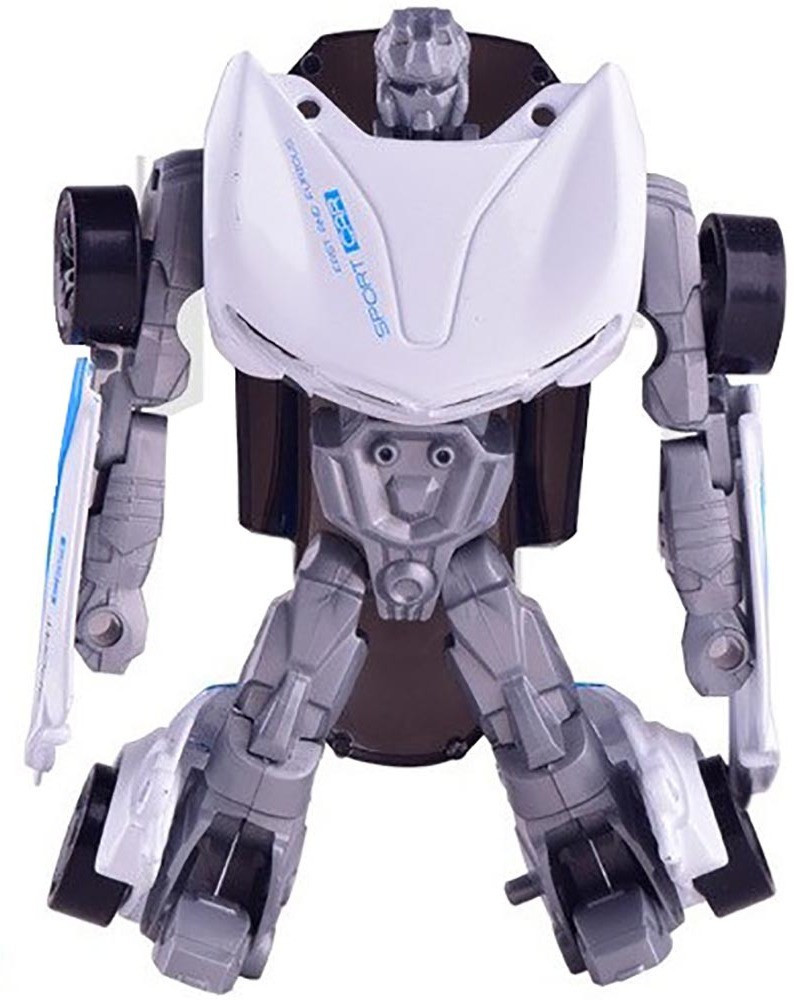 Pepperonz Transformation 1.43 Die Cast Metal Model Robot Mode Changeble Cars Toys of Dofferent Styles White Transformation 1.43 Die Cast Metal Model Robot Mode Changeble Cars Toys of Dofferent Styles ...