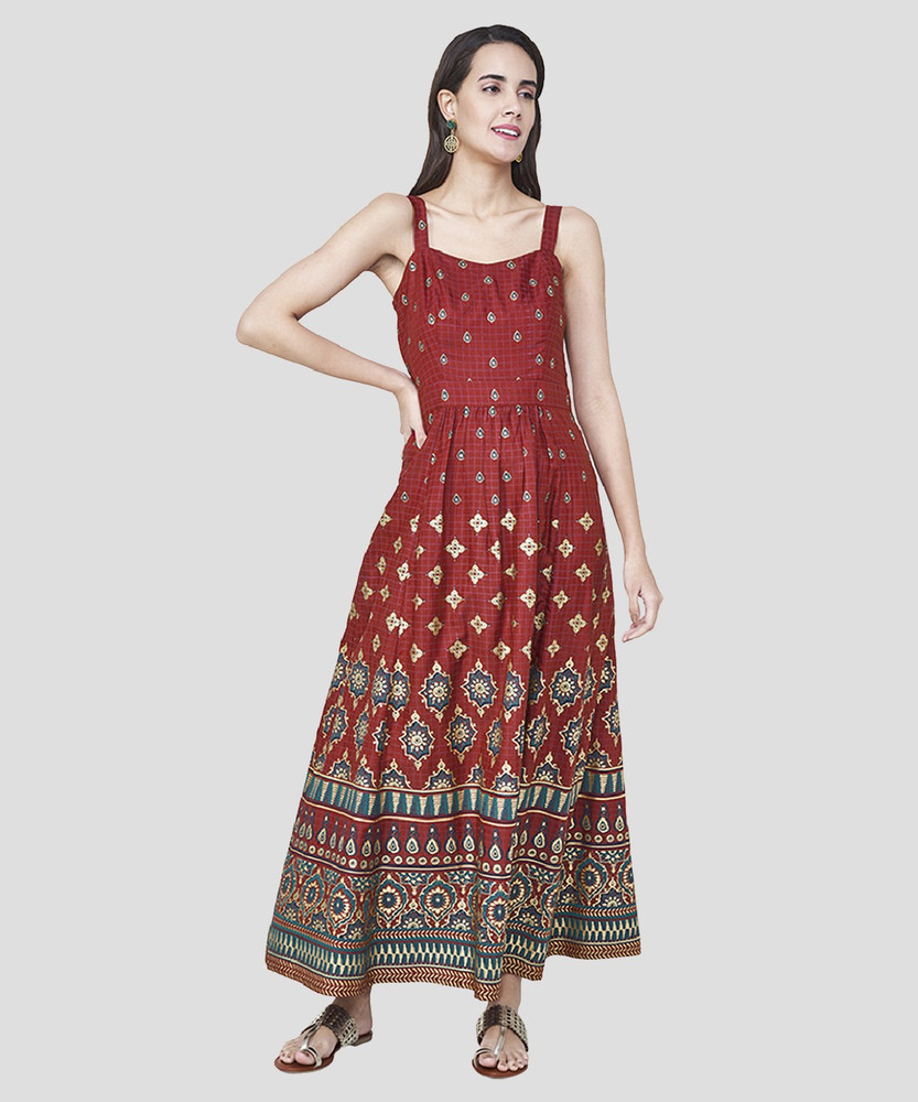 Global desi maroon maxi dress hotsell