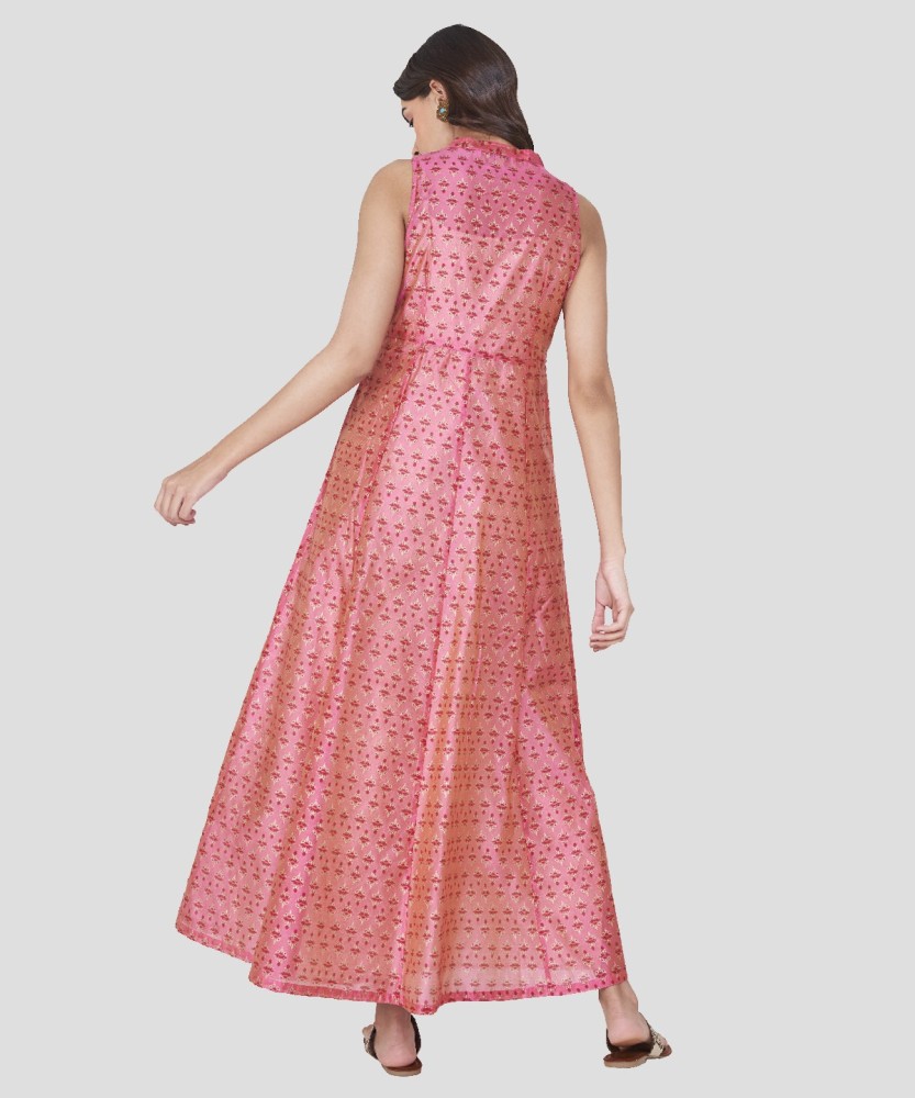 Global desi store pink maxi dress