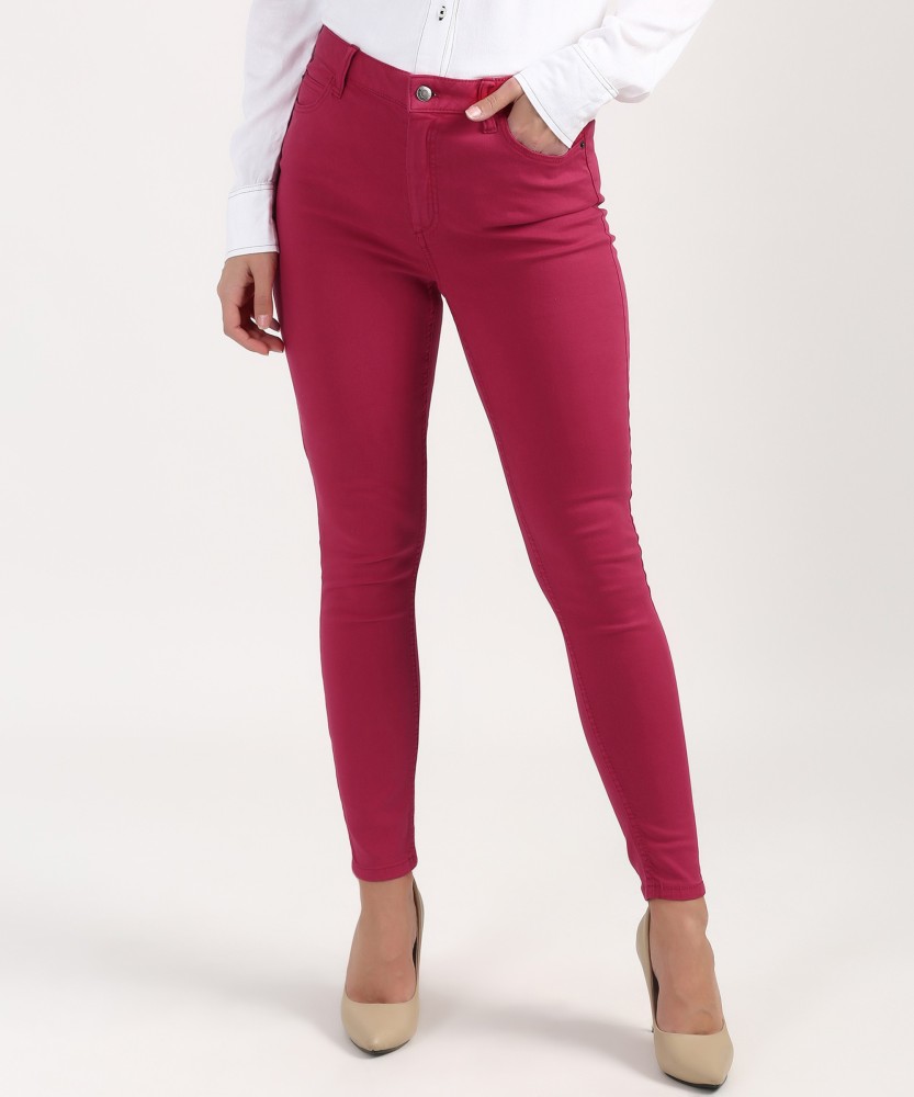MARKS & SPENCER Skinny Women Red Jeans - Buy MARKS & SPENCER