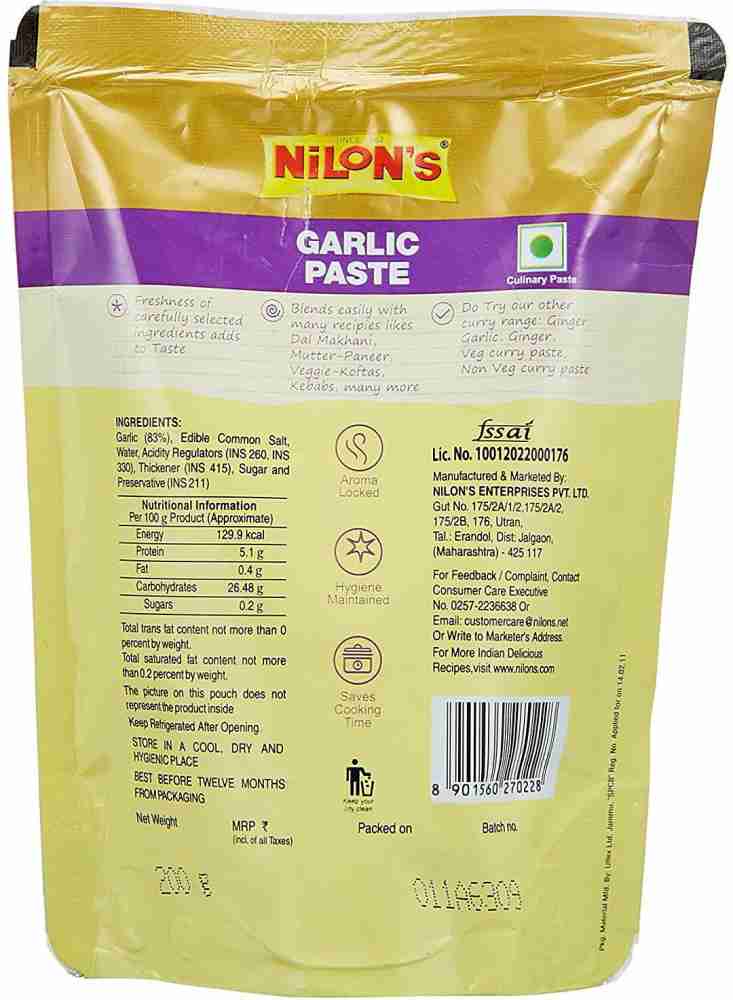 Pasand Ginger Garlic Paste, Packaging Size: 200 g, Packaging Type