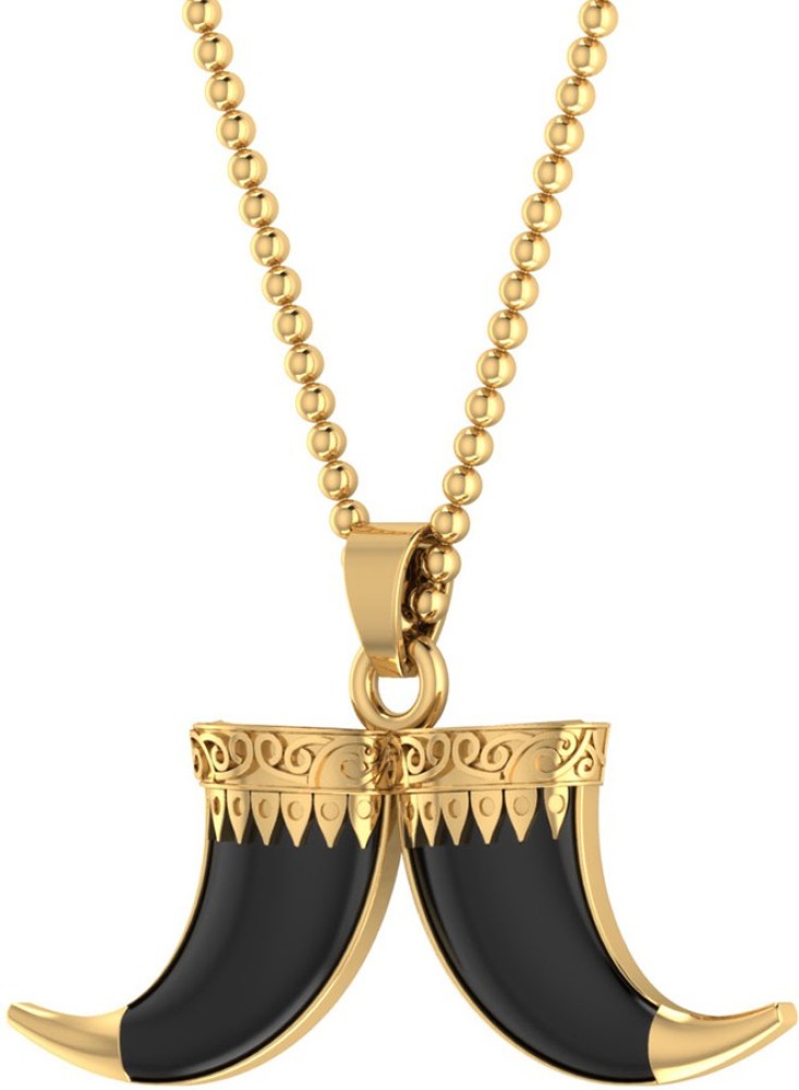 Voylla Dare by Voylla Horn Designer Pendant With Chain For Men Gold-plated Brass  Pendant Price in India - Buy Voylla Dare by Voylla Horn Designer Pendant  With Chain For Men Gold-plated Brass Pendant Online at Best Prices in India