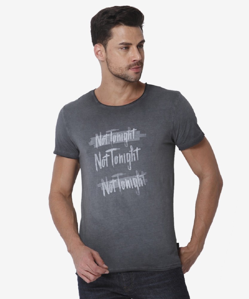 JACK JONES Typography Men Round Neck White Grey T Shirt Buy Tap Shoe JACK JONES Typography Men Round Neck White Grey T Shirt Online at Best Prices in India Flipkart